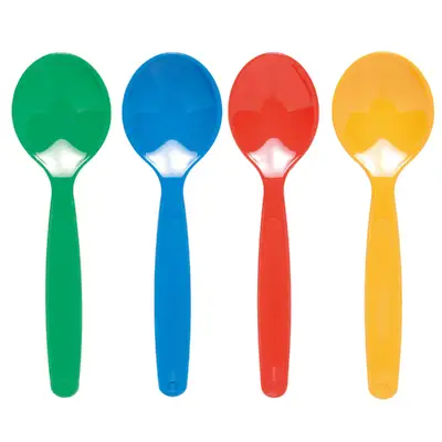 Harfield Polycarbonate Spoons Yellow 10 Pack G1p100