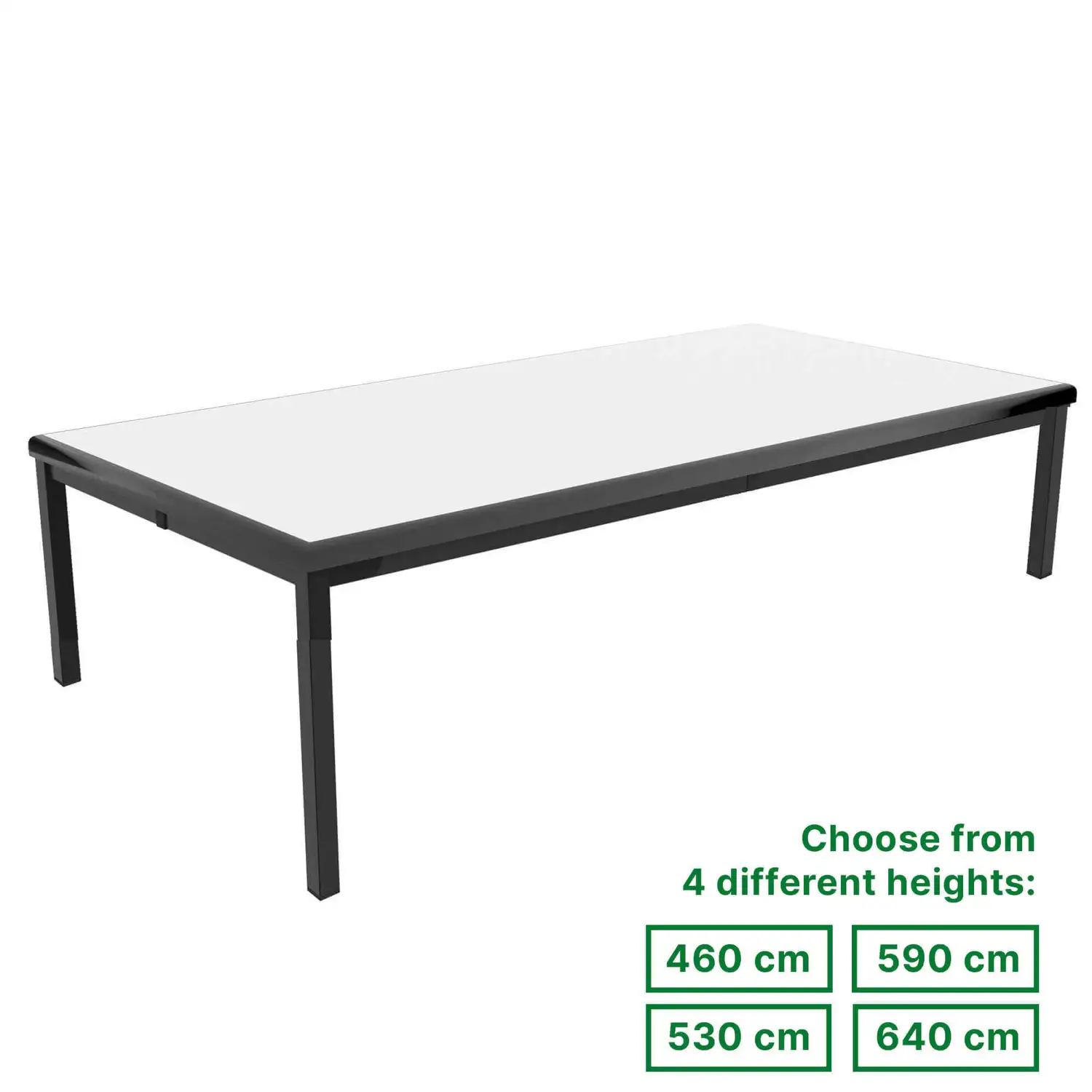 Titan Table Grey/Black 1200 x 600mm