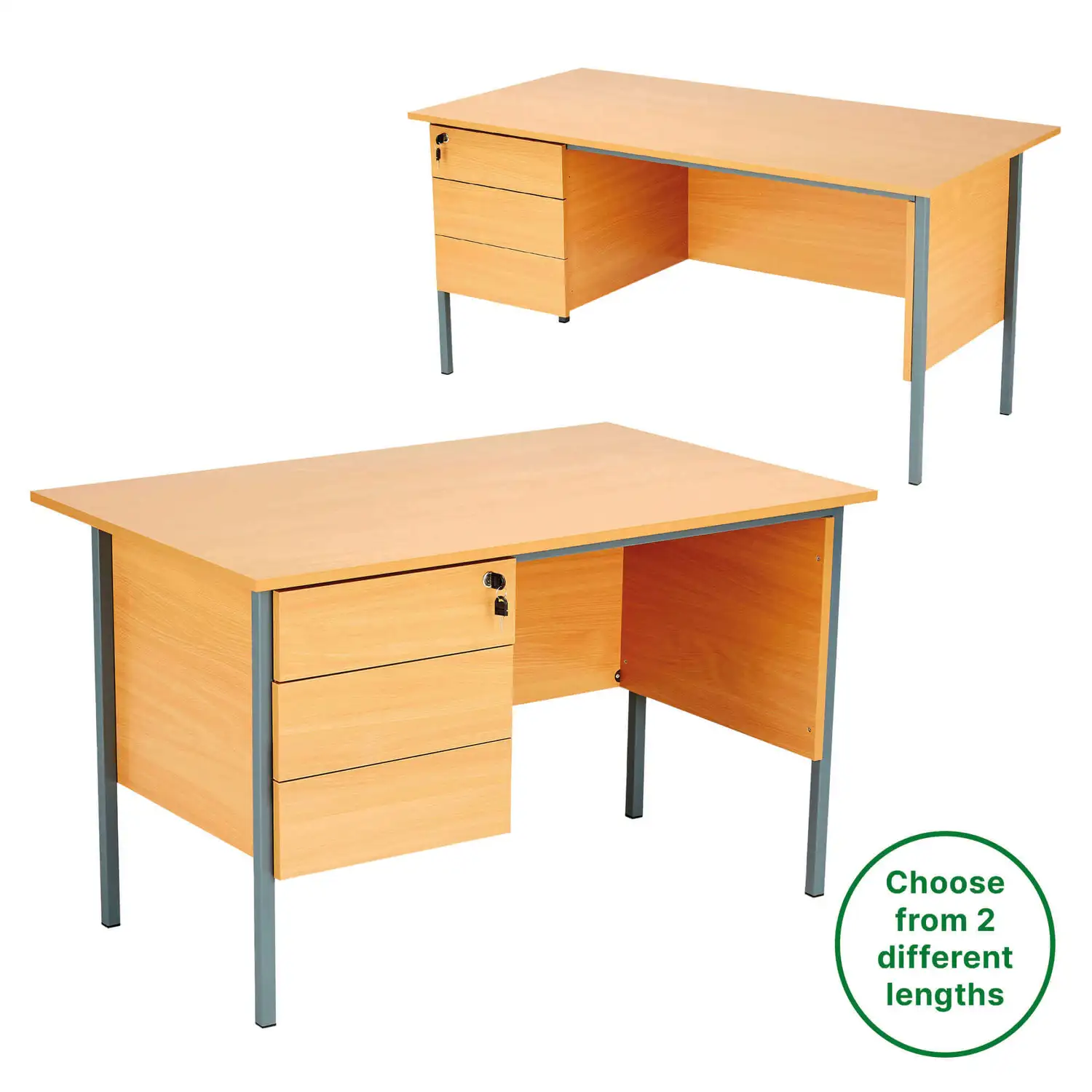 Teachers Desk With Drawers 730mm
