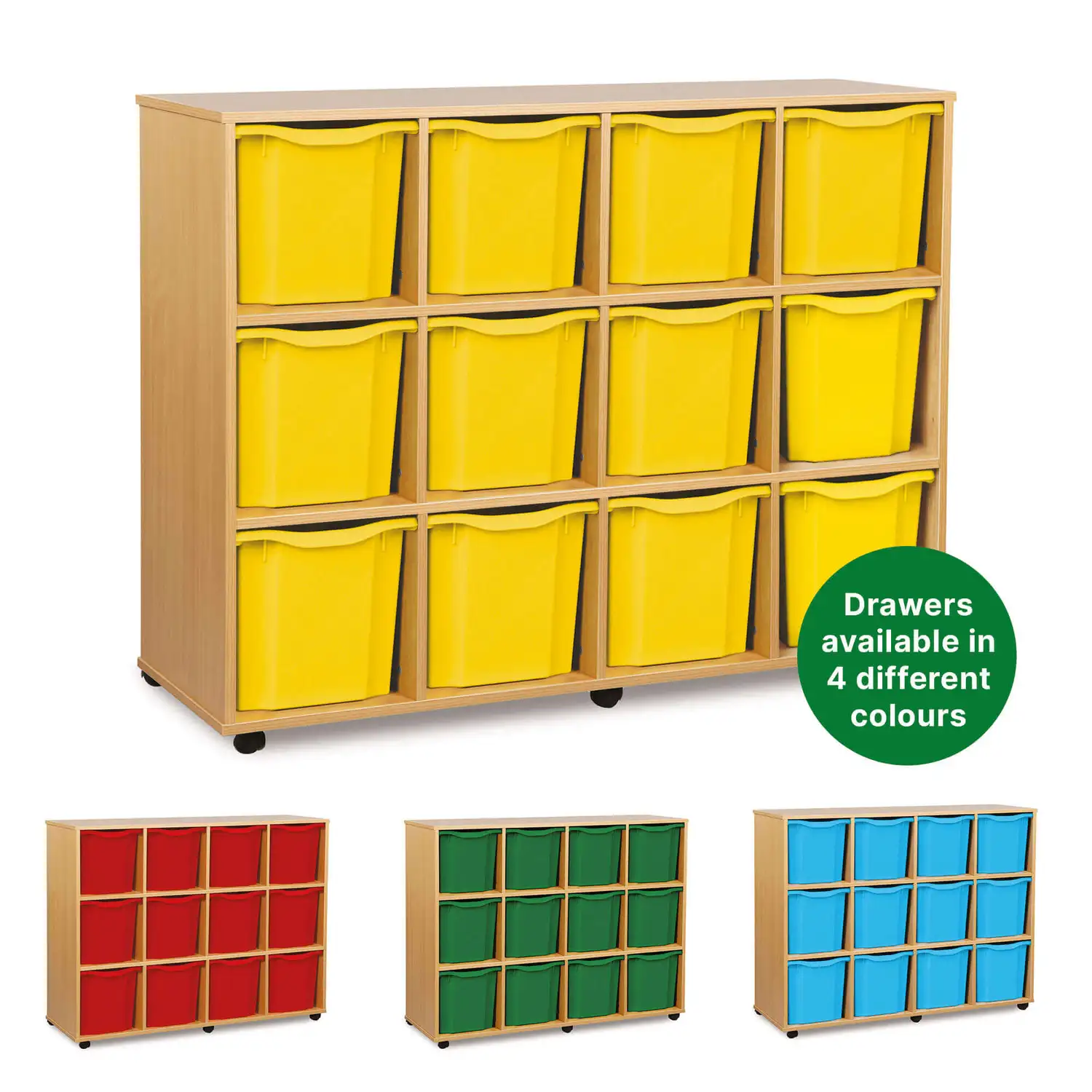 Mobile Drawer Unit With 12 Large Trays