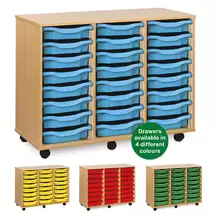 Mobile Drawer Unit With 24 Trays