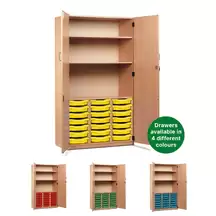 Lockable Storage Cupboard With 21 Drawers