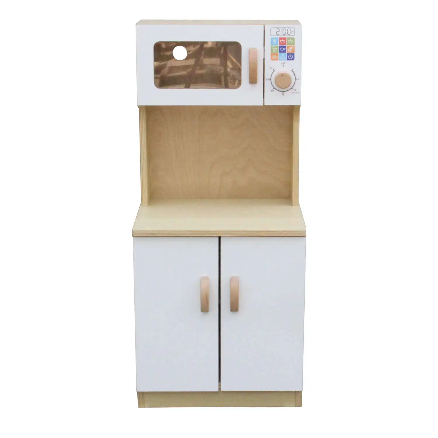 Wooden Cupboard With Microwave