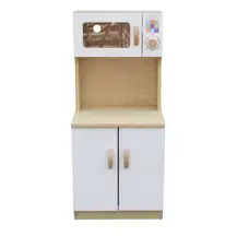 Wooden Cupboard With Microwave