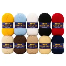 Double Knit Yarn 100g 10 Pack