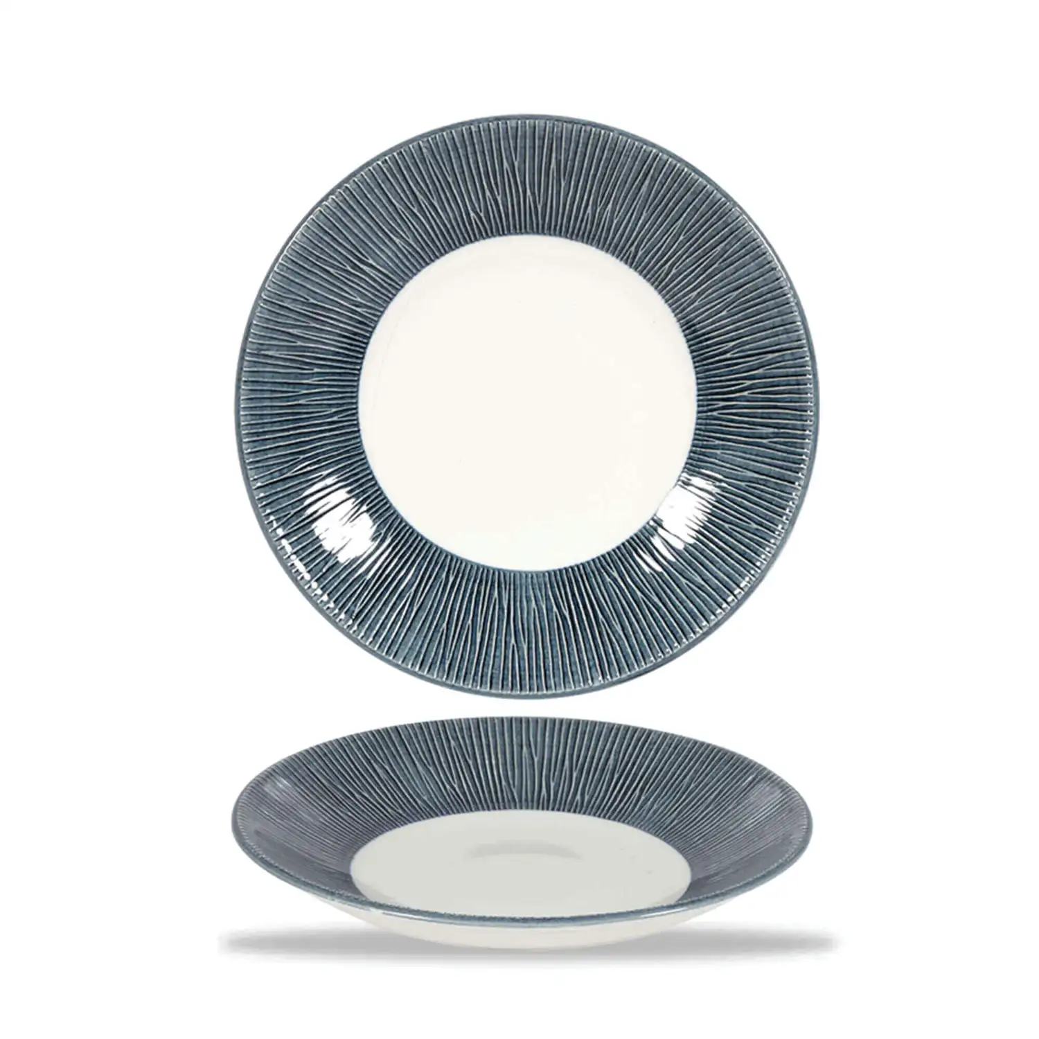 Churchill Bamboo Spinwash Mist Deep Coupe Plate 12 Pack