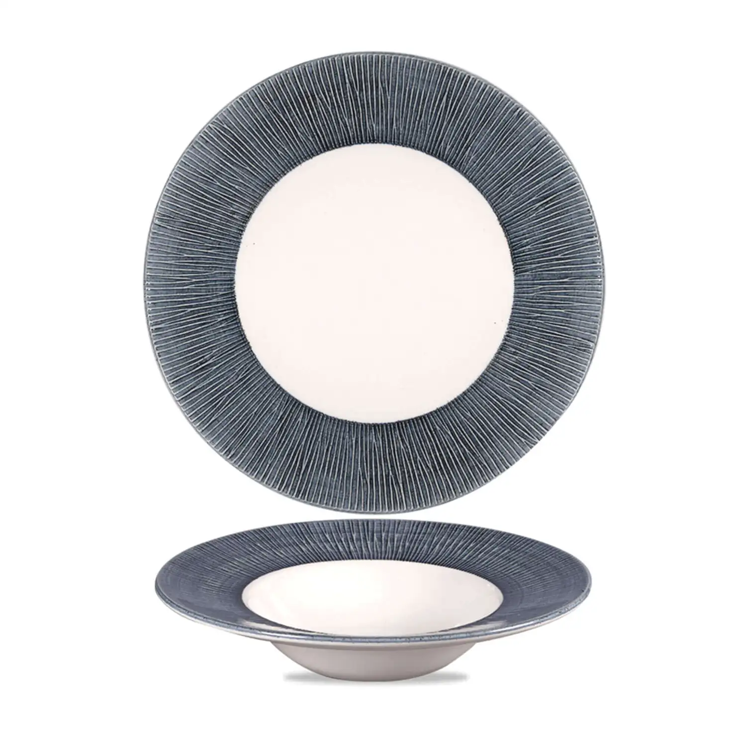 Churchill Bamboo Spinwash Mist Wide Rim Bowl 12 Pack