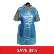 Blue Flat Pack Aprons Pallet Deal Only 79p Per Pack 41220