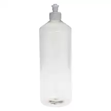 1 Litre Bottle and Nozzle for Toilet Cleaner or Washing Up Liquid