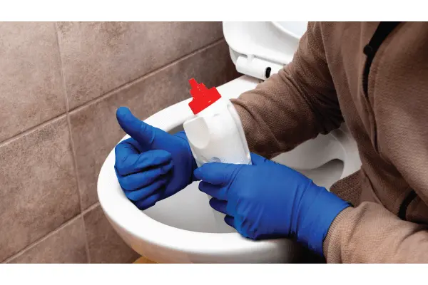 Does closing the toilet lid when flushing reduce the spread of germs?