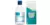 A bottle of saline solution and an eye bath