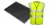 A yellow hi-vis vest and a honeycomb fatigue mat